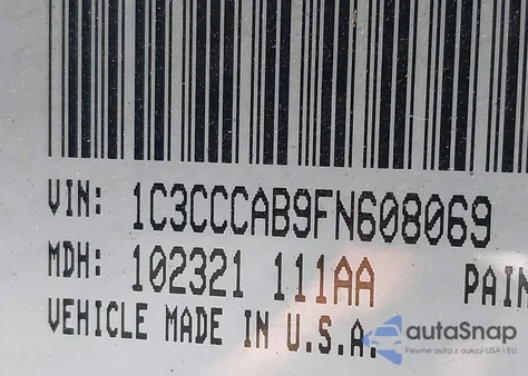 2015 Chrysler 200 Limited from USA, damaged, VIN 1C3CCCAB9FN608069